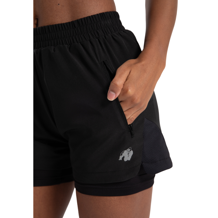 Pantaloncini 2-in-1 Donna Katy Gorilla Wear: Pannelli Mesh