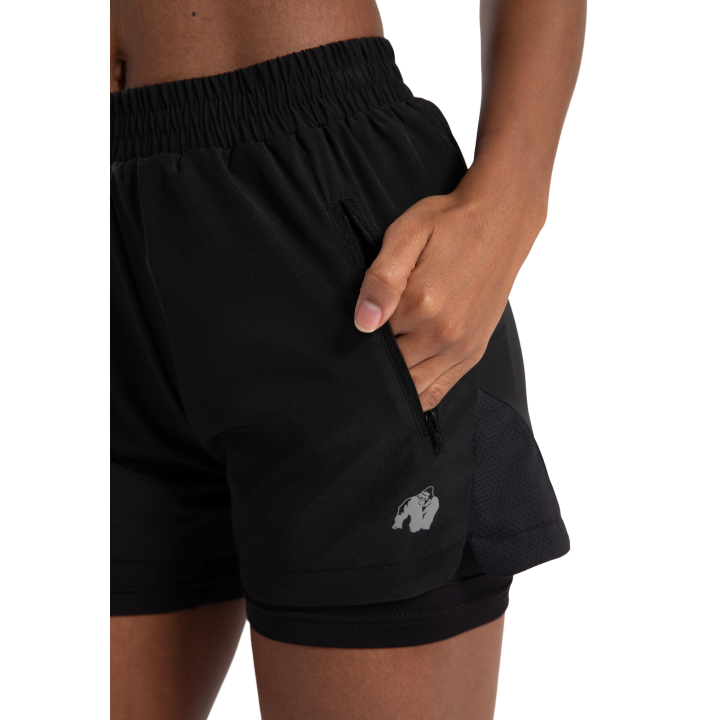 Women's 2-in-1 Shorts Katy Gorilla Wear: Mesh Panels