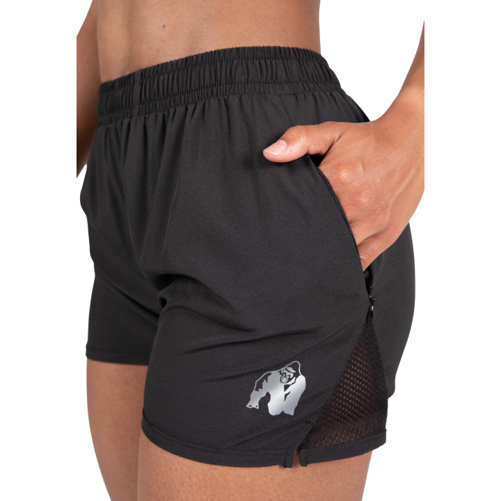 Women's Gym Shorts Gorilla Wear: Secure Zip Pockets