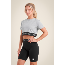 T-shirt sportiva donna Gorilla Wear: cropped elasticizzata