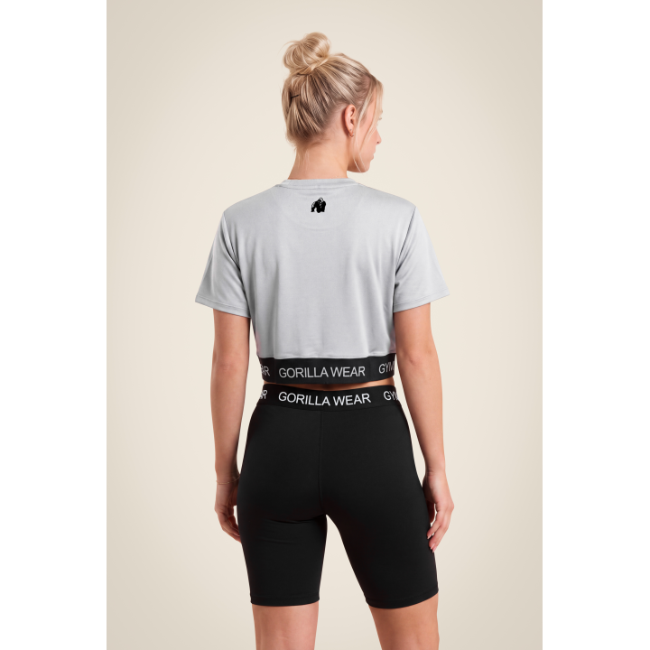 T-shirt sportiva donna Gorilla Wear: cropped elasticizzata