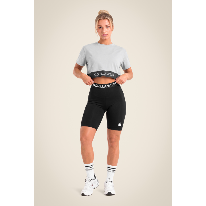 T-shirt sportiva donna Gorilla Wear: cropped elasticizzata