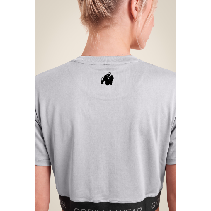 T-shirt sportiva donna Gorilla Wear: cropped elasticizzata
