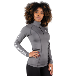 Women's Long Sleeve Gym Top Gorilla Wear: Half Zip