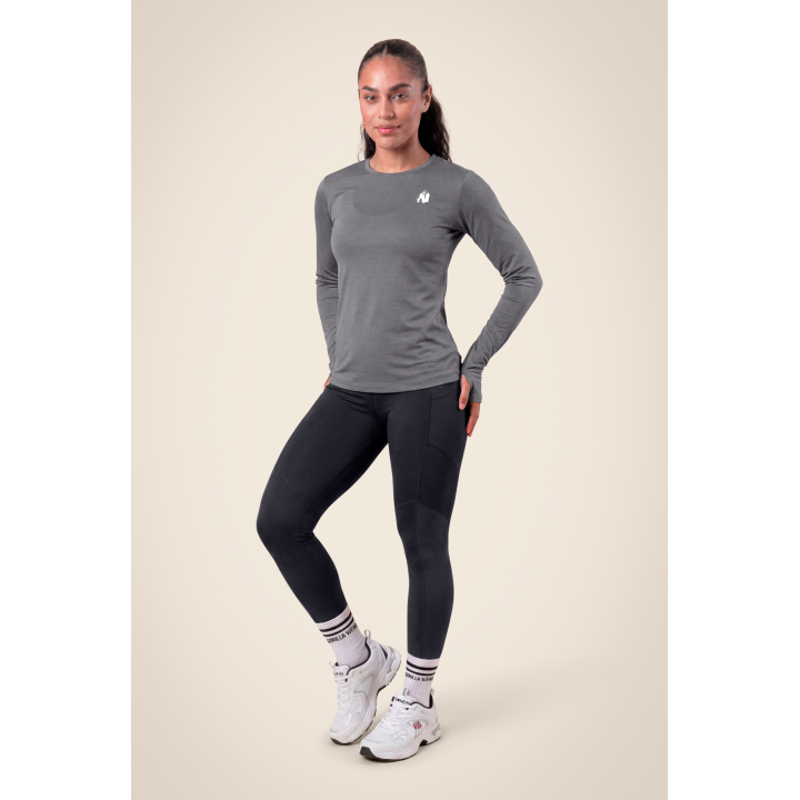 Maglia sportiva maniche lunghe Gorilla Wear: rete