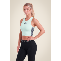 Top corto sportivo Gorilla Wear: schiena scoperta