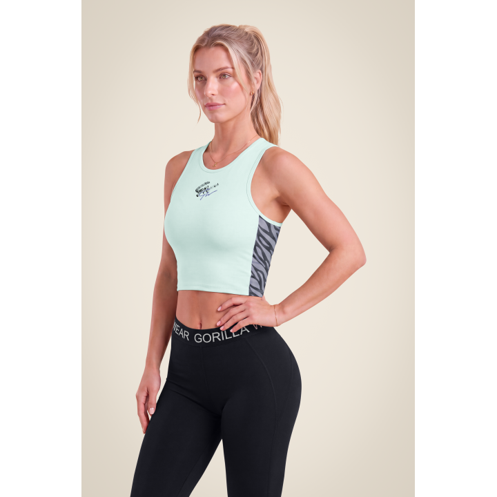Top corto sportivo Gorilla Wear: schiena scoperta