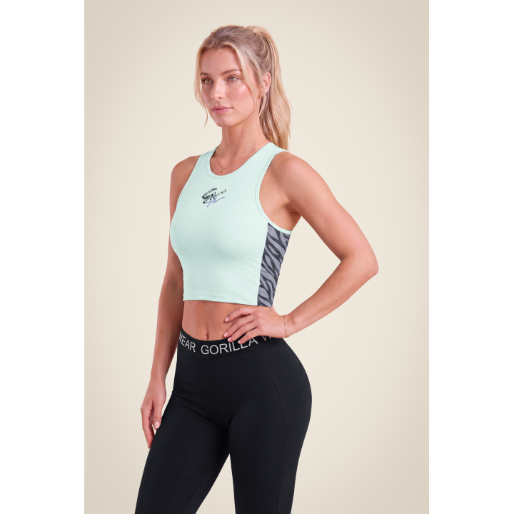 Women's cropped training top Gorilla Wear: open back