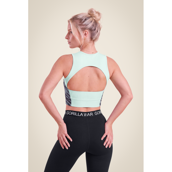 Top corto sportivo Gorilla Wear: schiena scoperta