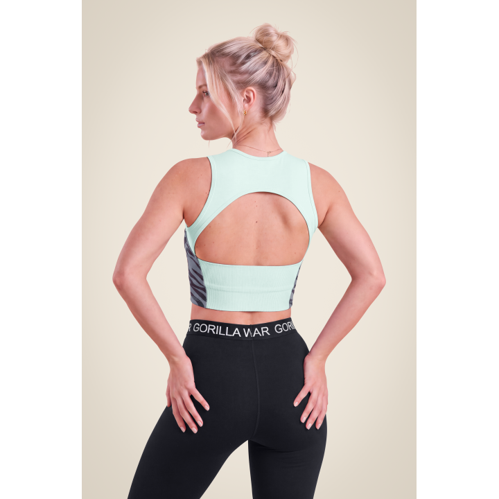 Women's cropped training top Gorilla Wear: open back