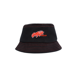 Cappello da pescatore in cotone Gorilla Wear: cuciture rosse