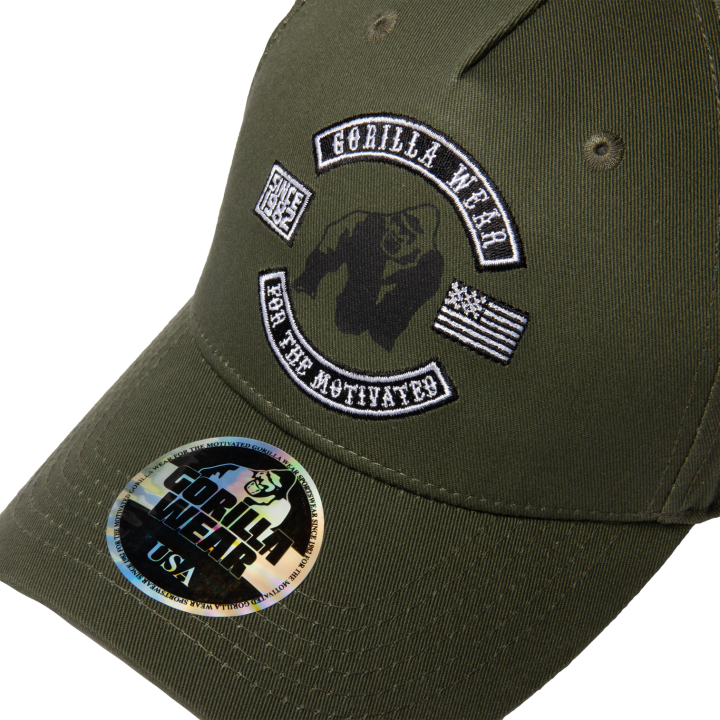 Berretto sportivo cotone Gorilla Wear: visiera curva