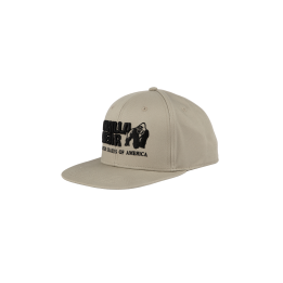 Gorilla Wear cotton snapback cap: flat visor