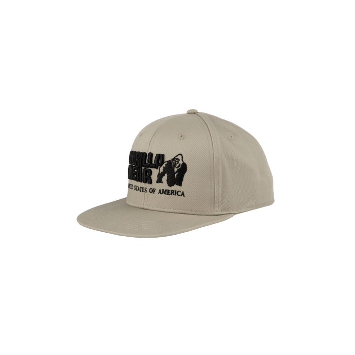 Cappellino snapback in cotone Gorilla Wear: visiera piatta
