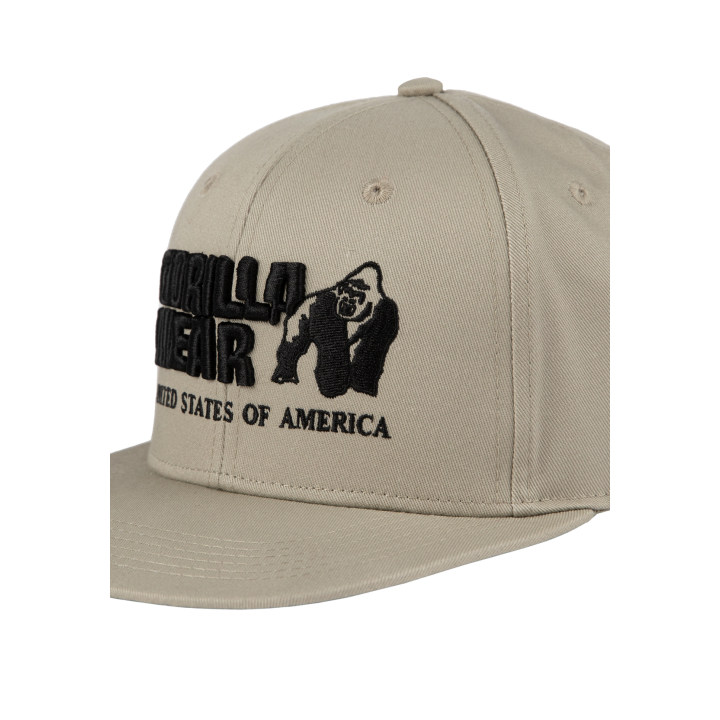 Cappellino snapback in cotone Gorilla Wear: visiera piatta