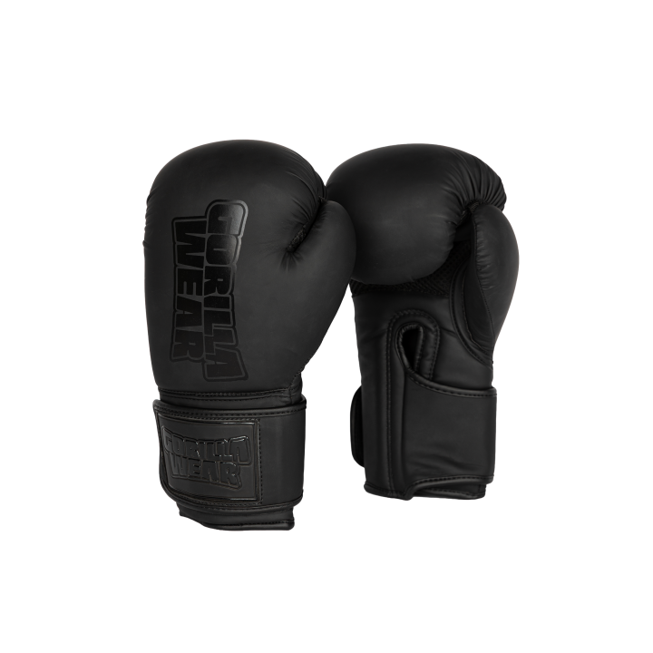 Guantoni boxe Gorilla Wear: poliuretano e supporto polsi