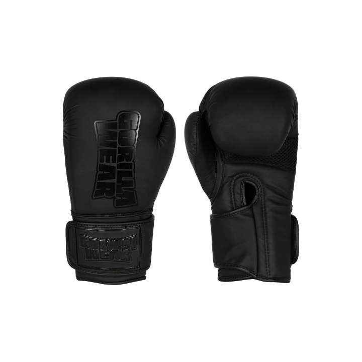 Guantoni boxe Gorilla Wear: poliuretano e supporto polsi