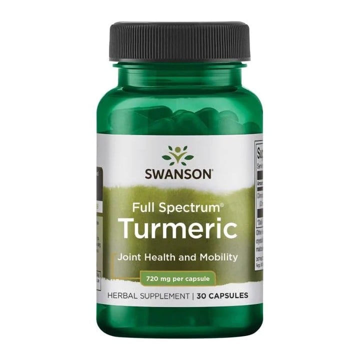 Integratore di curcuma Swanson: 1,44 g per dose