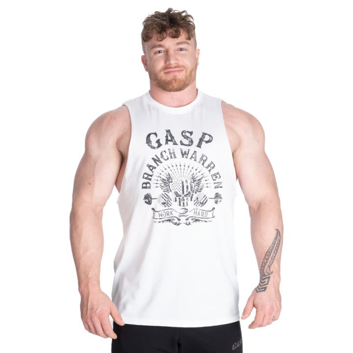 Canotta bodybuilding uomo GASP: cut-out 140 g/m²