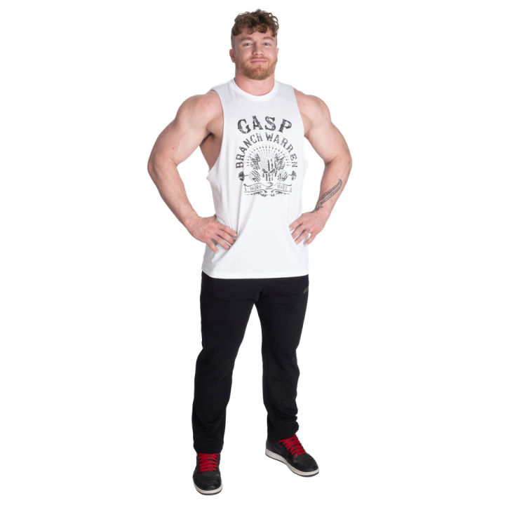 Men's bodybuilding tank top GASP: cut-out 140 gsm