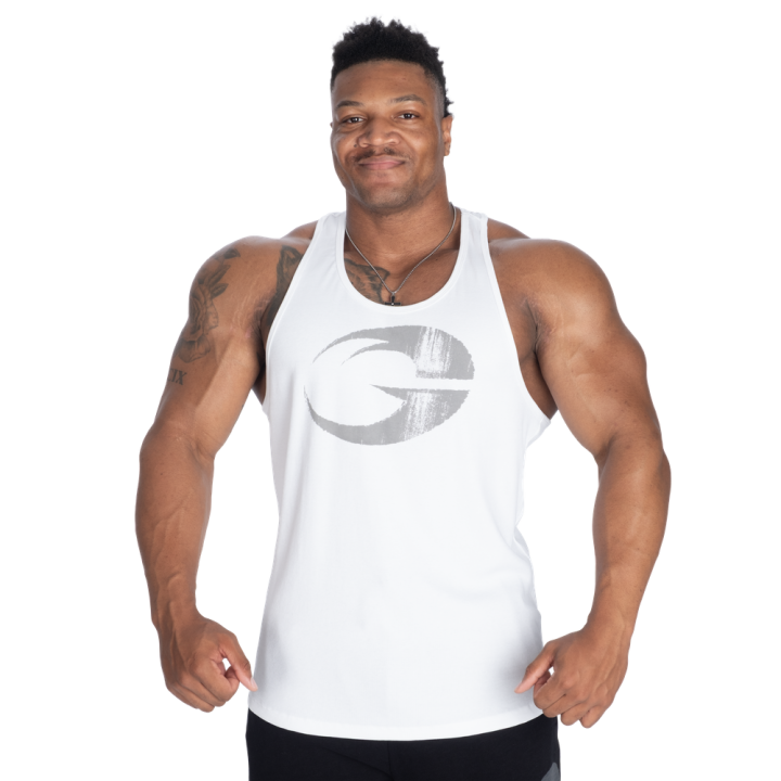 Men's T-back Tank Top Gasp: Ribbed Cotton