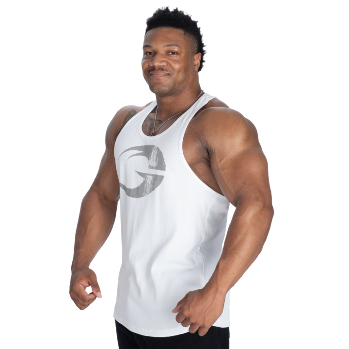 Men's T-back Tank Top Gasp: Ribbed Cotton