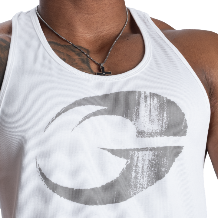 Men's T-back Tank Top Gasp: Ribbed Cotton