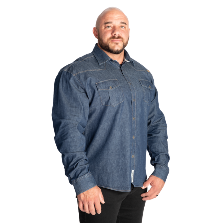 Men's stretch denim shirt GASP: regular fit