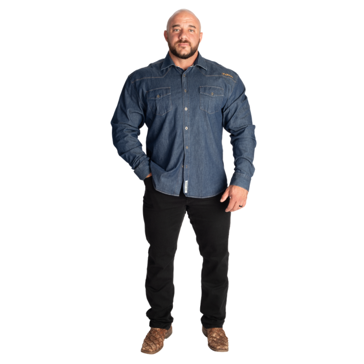 Camicia denim uomo GASP: cotone stretch