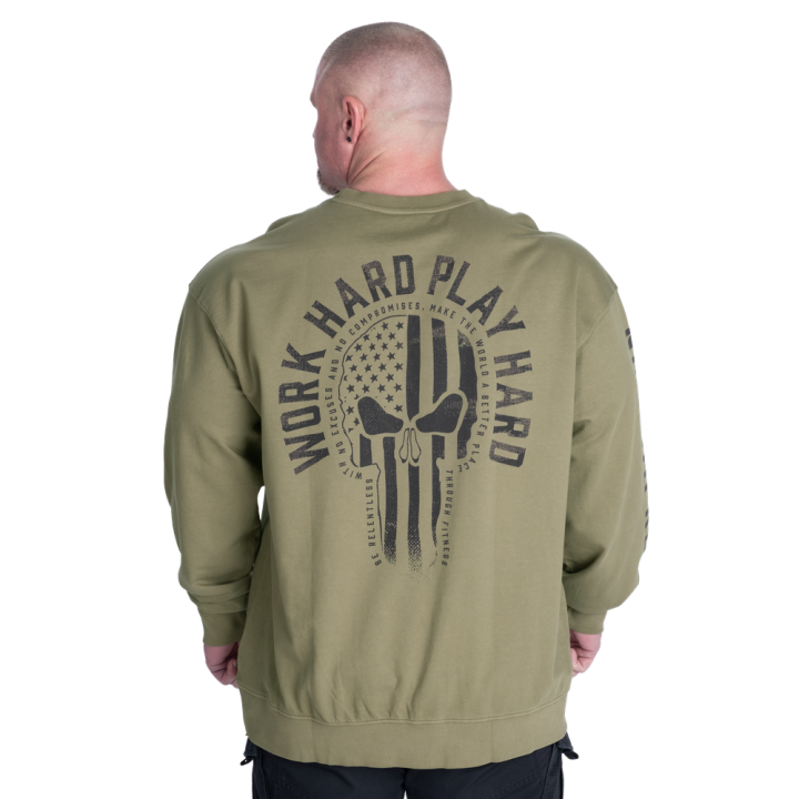 Men's crewneck sweatshirt Gasp: acid wash cotton