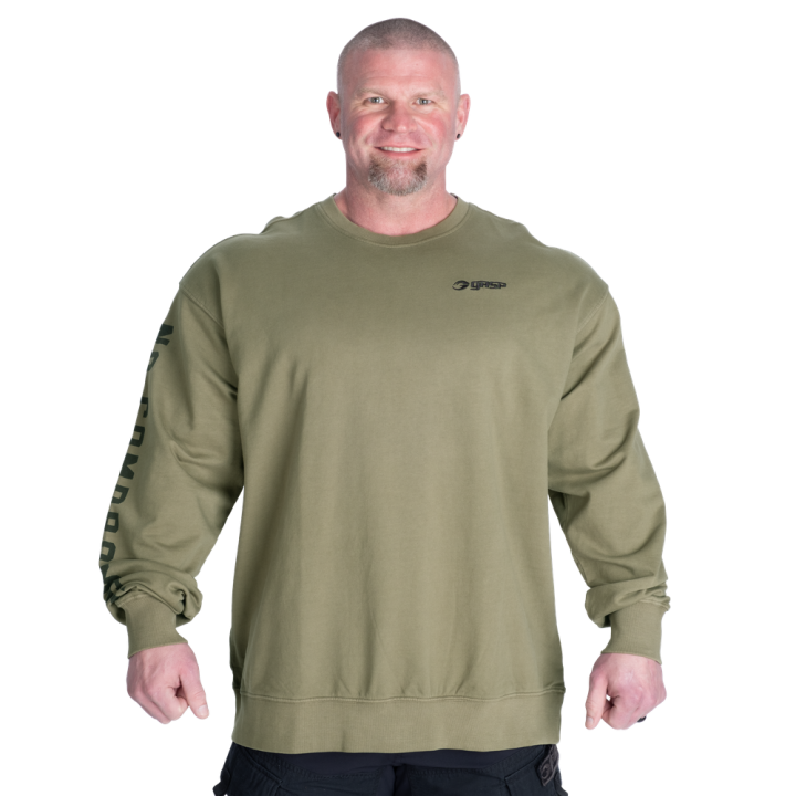 Felpa girocollo uomo Gasp: cotone acid wash
