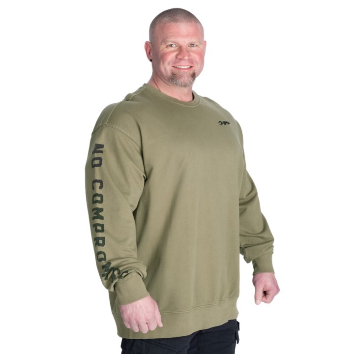 Men's crewneck sweatshirt Gasp: acid wash cotton
