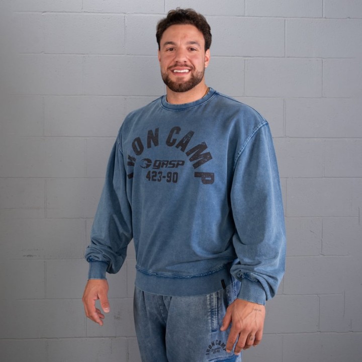 GASP Cotton Crewneck: 300 GSM Vintage Wash
