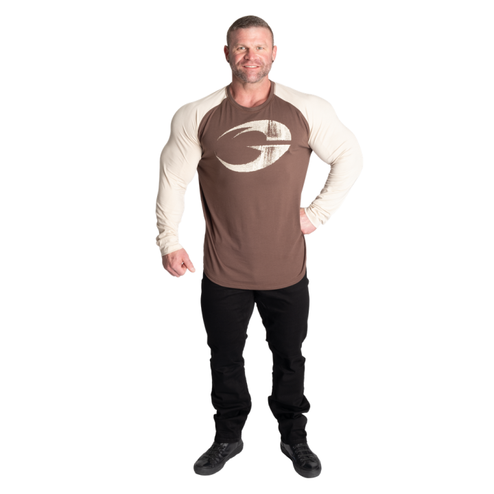 Men's long sleeve shirt GASP: fitted raglan