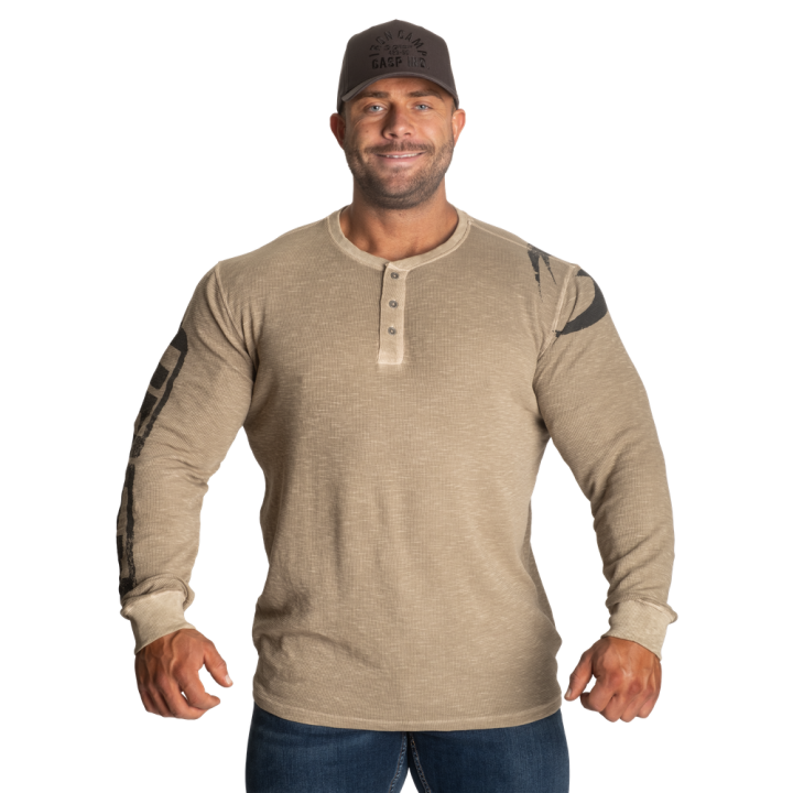 Men's thermal shirt GASP: waffle Henley