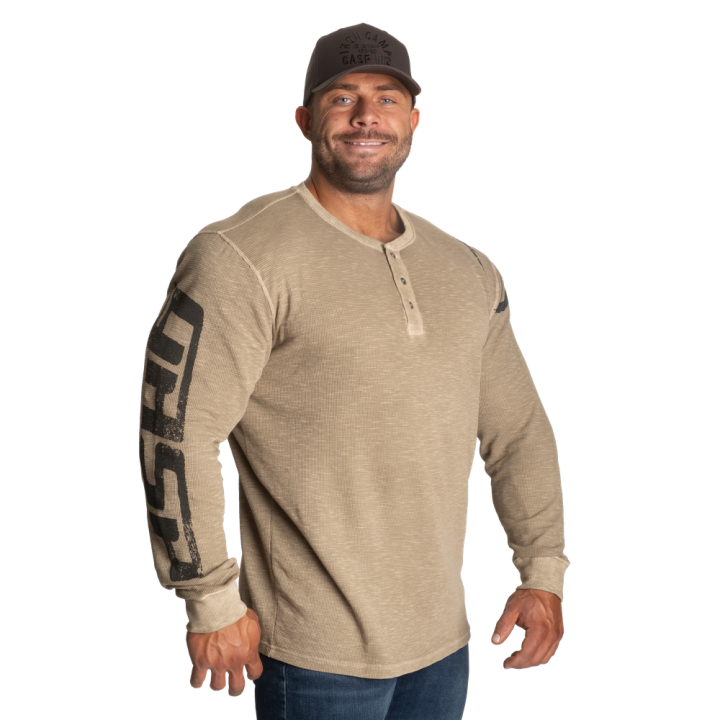 Men's thermal shirt GASP: waffle Henley