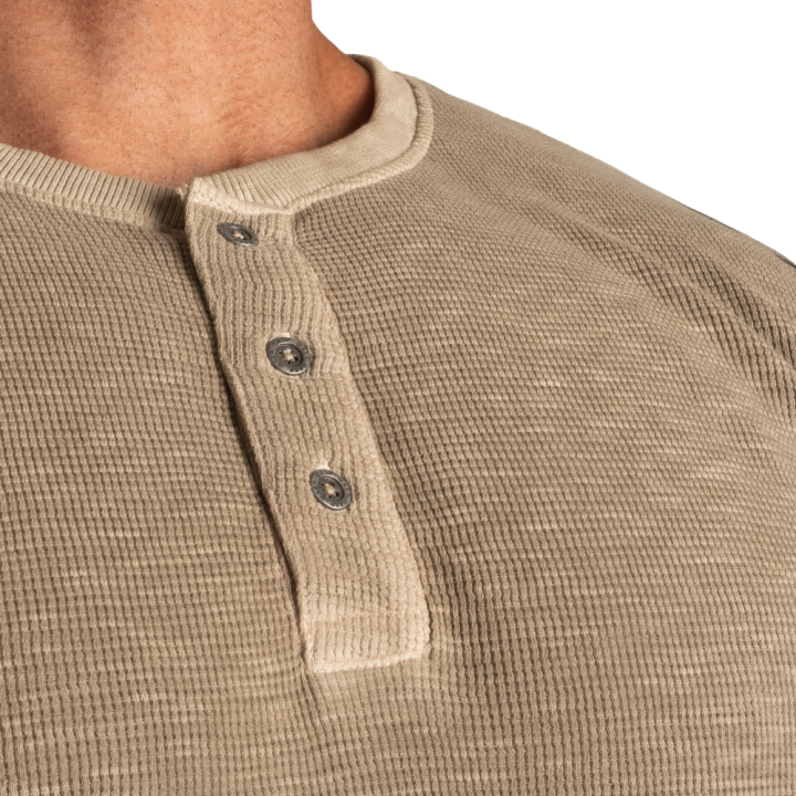 Men's thermal shirt GASP: waffle Henley