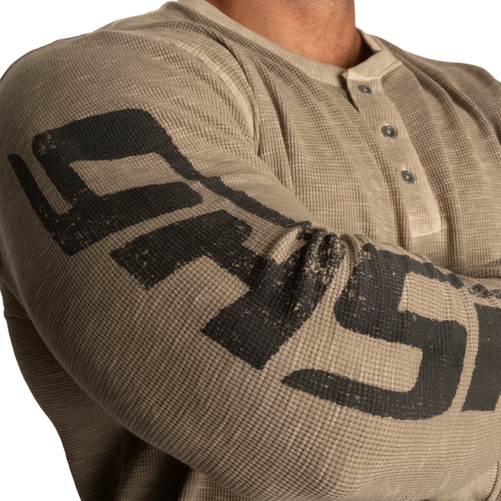 Men's thermal shirt GASP: waffle Henley