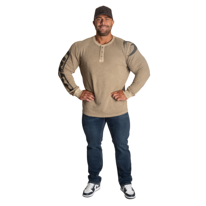 Men's thermal shirt GASP: waffle Henley