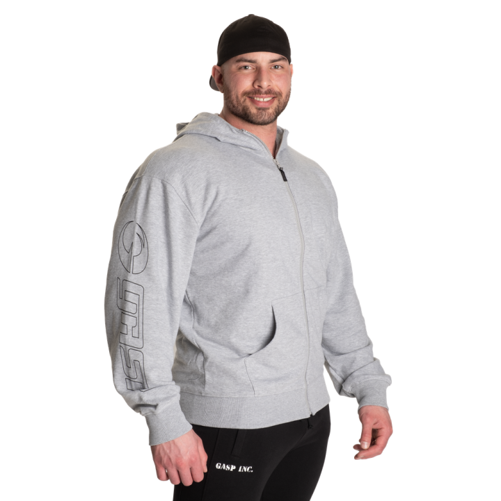 Felpa con cappuccio da palestra GASP: zip integrale