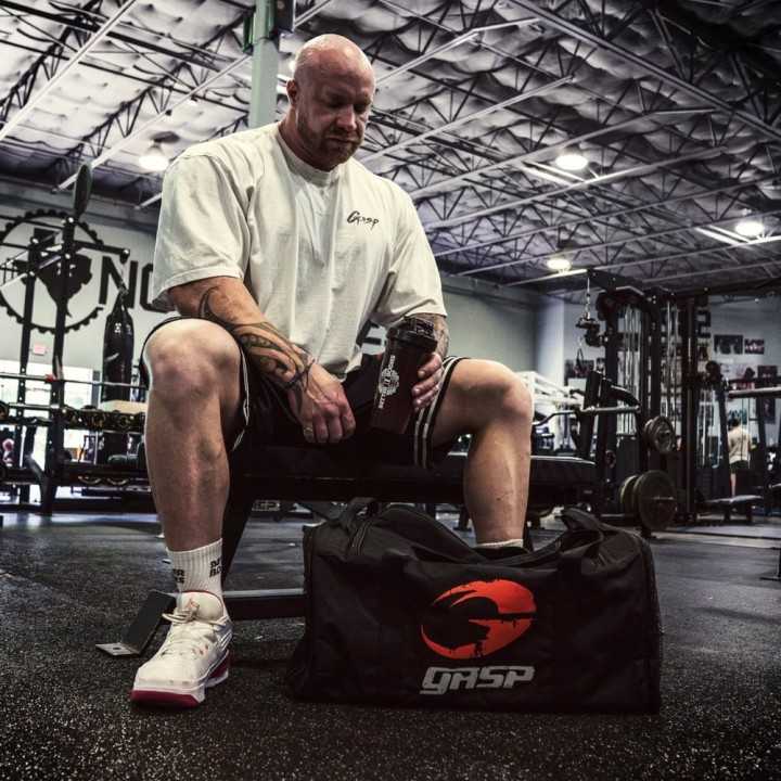Gasp Gym Duffel Bag 50 L: Wet Pocket and Molle