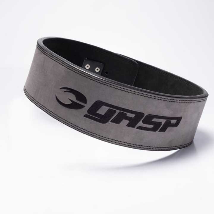 GASP Leather Gym Belt: 10 mm Lever Closure