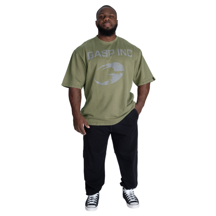 T-shirt uomo oversized Gasp: cotone terry pesante