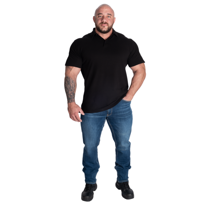 Polo uomo bodybuilding GASP: cotone elasticizzato