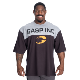 T-shirt oversize uomo GASP: cotone pesante bicolore