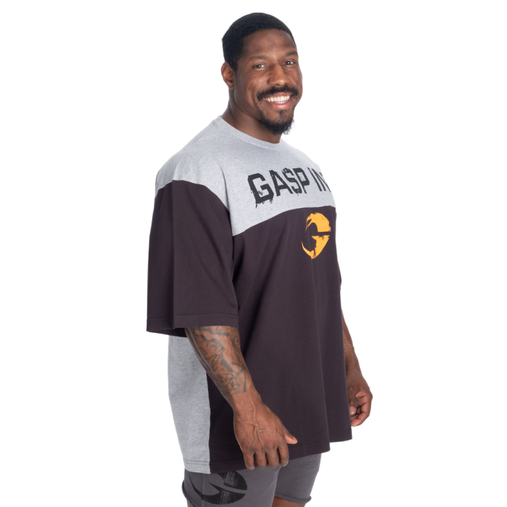 T-shirt oversize uomo GASP: cotone pesante bicolore