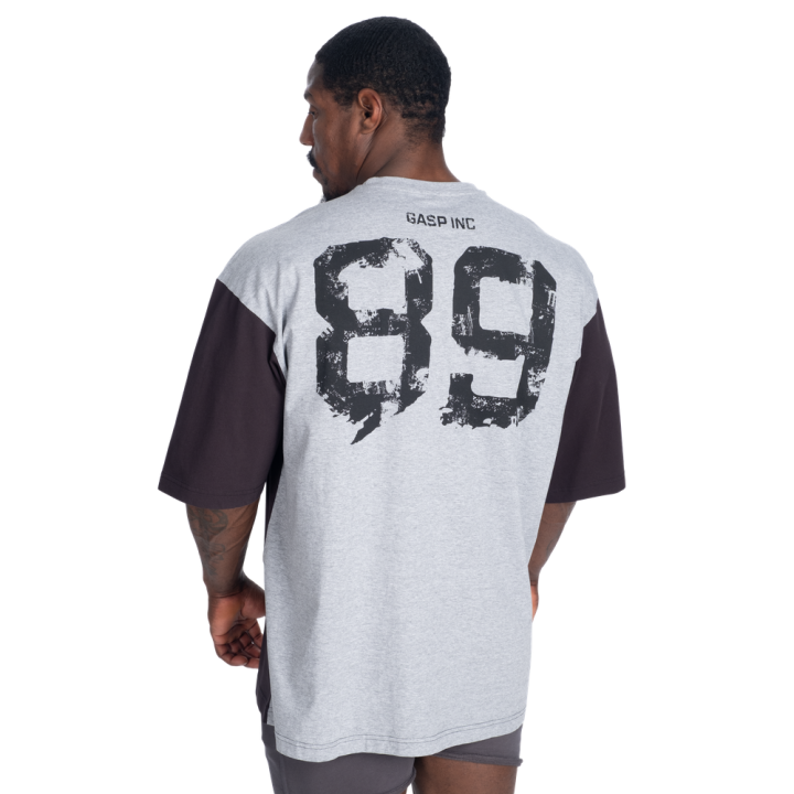 T-shirt oversize uomo GASP: cotone pesante bicolore