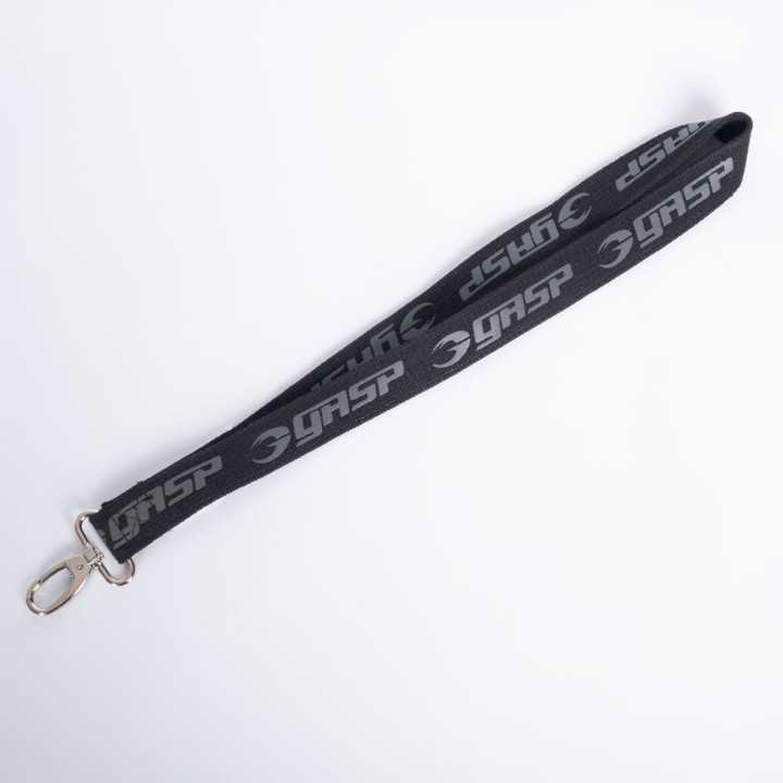 Woven Key Strap GASP: Cotton, Metal Hook with D-Ring