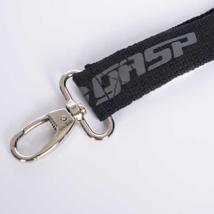 Woven Key Strap GASP: Cotton, Metal Hook with D-Ring