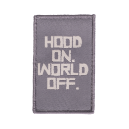 Tactical Woven Patch 8x5 cm GASP: Hook and Loop Backing